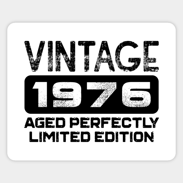 Birthday Gift Vintage 1976 Aged Perfectly Sticker by colorsplash